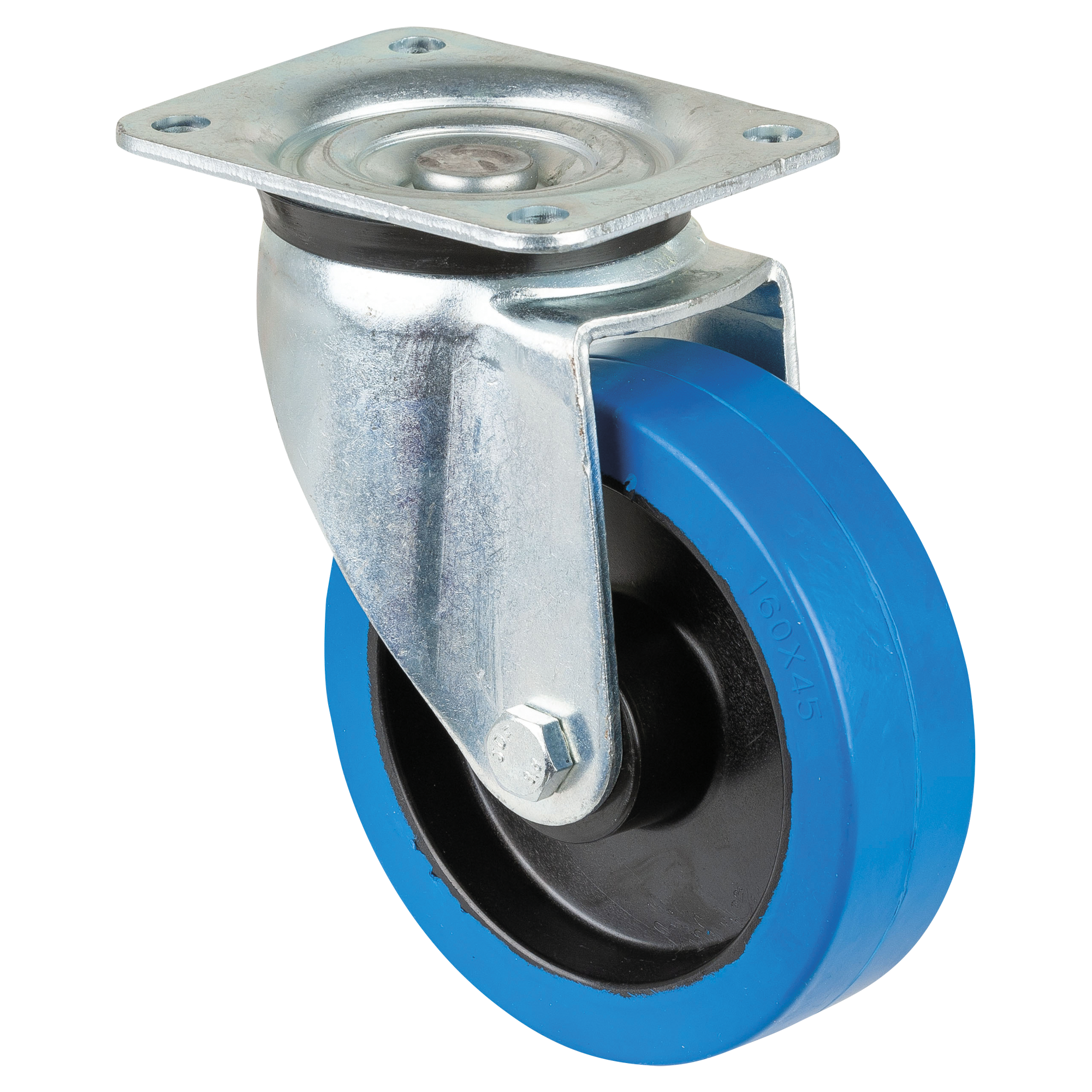 Showgear Swivel Blue wheel 160 mm - without brake D8007