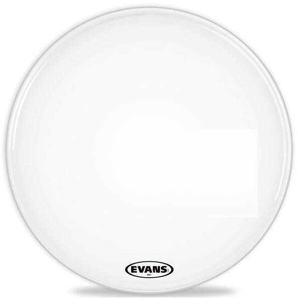 Evans BD24MX1W, Parche, 24", 1 Capa, Para Bombo, Acabado Blanco BD24MX1W