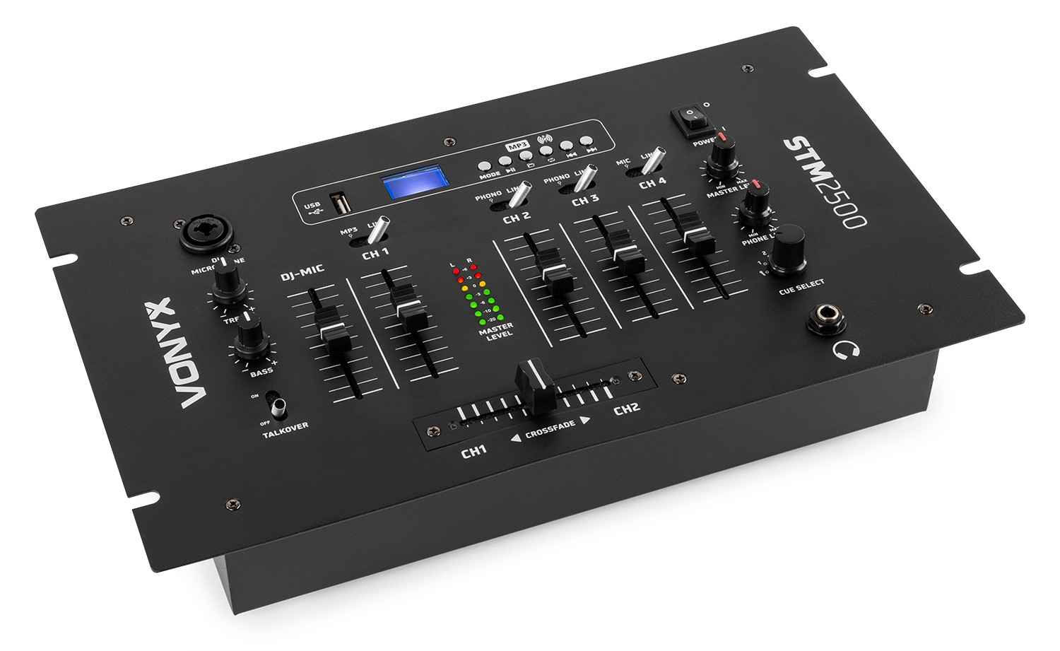 Vonyx STM2500 Mezclador de 5 canales USB/MP3 con BT 172887 By Vexus STM-2500