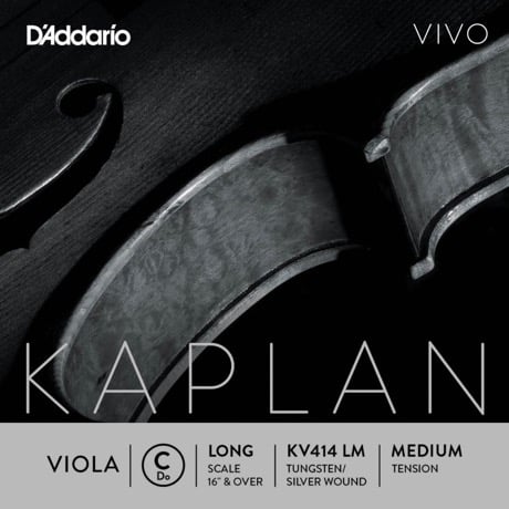 D´addario KV414 Cuerda Kaplan Do (C) para viola, tensión media KV414-LM Kaplan Vivo Viola C