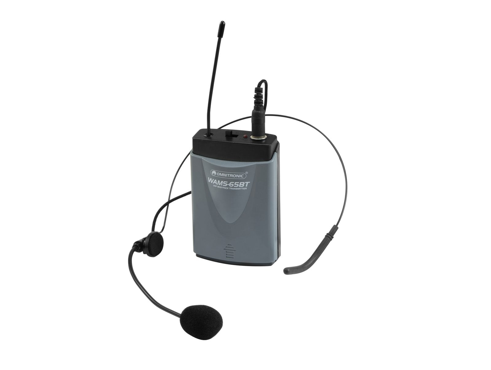 Omnitronic WAMS-65BT Bodypack Petaca Inalámbrica Emisora con Diadema WAMS-65BT Bodypack