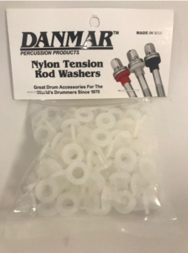 Danmar Percussion 100 Pack Nylon Tension Rod Washers White 100 Pack Nylon Tension Rod Washers White