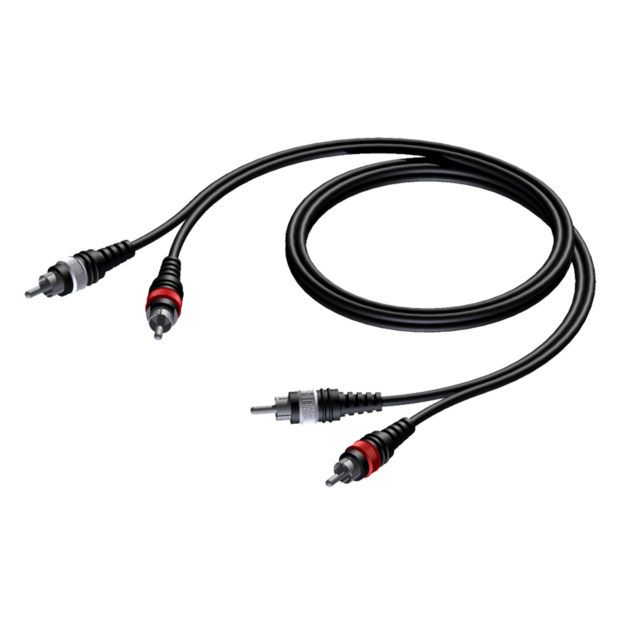 PROCAB CAB800/10 2 x RCA/Cinch macho Cable RCA null
