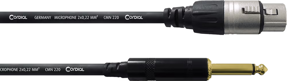 Cordial Cable de audio jack mono/XLR hembra - 7,5 m ECLCCM75FP
