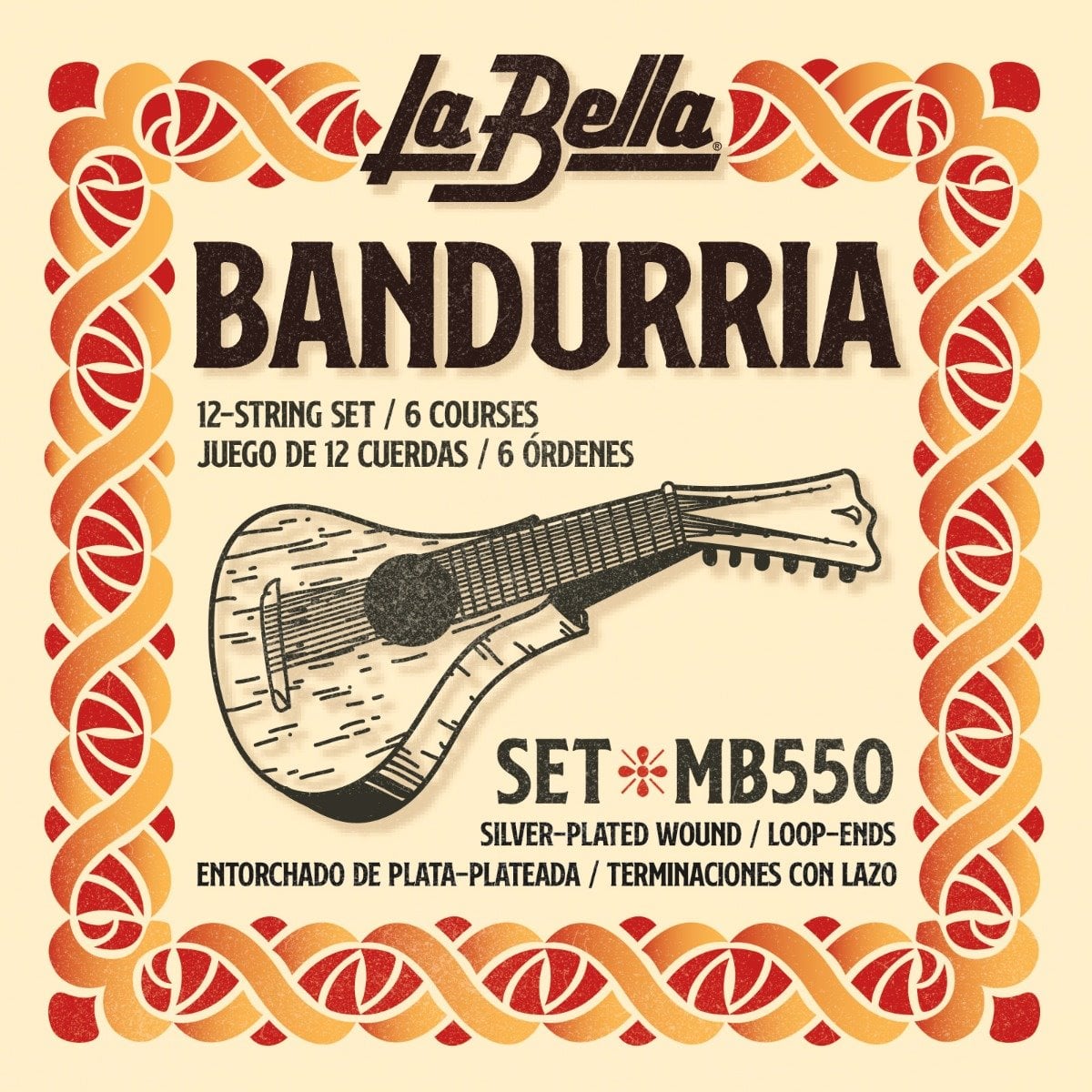 La Bella BMB0 Juego De Cuerdas De Bandurria BMB0