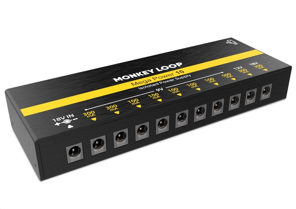 Monkey Loop Mega Power 10 Fuente Alimentación Para Pedales Mega Power 10