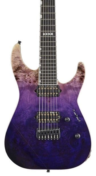ESP EII M-II 7 NT Purple Natural Guitarra Eléctrica E-II M-II 7 NT PURPLE NATURAL