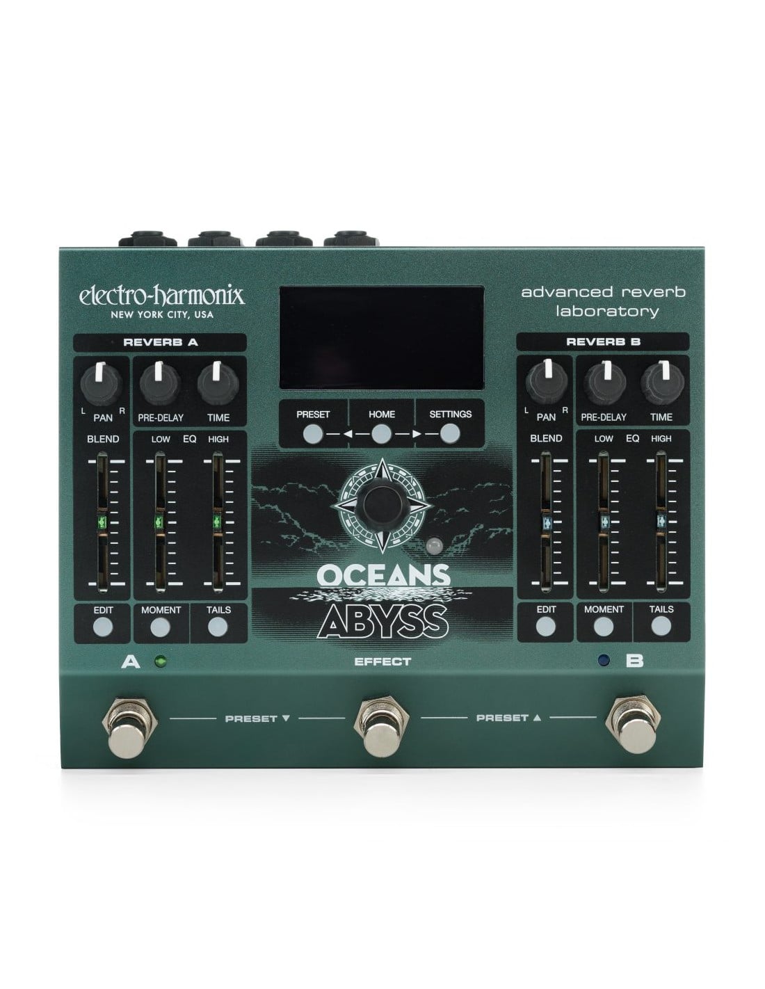 Electro Harmonix Ocean Abyss Advanced Reverb Laboratory Pedal Guitarra OCEANS ABYSS ADVANCED REVERB LABORATORY