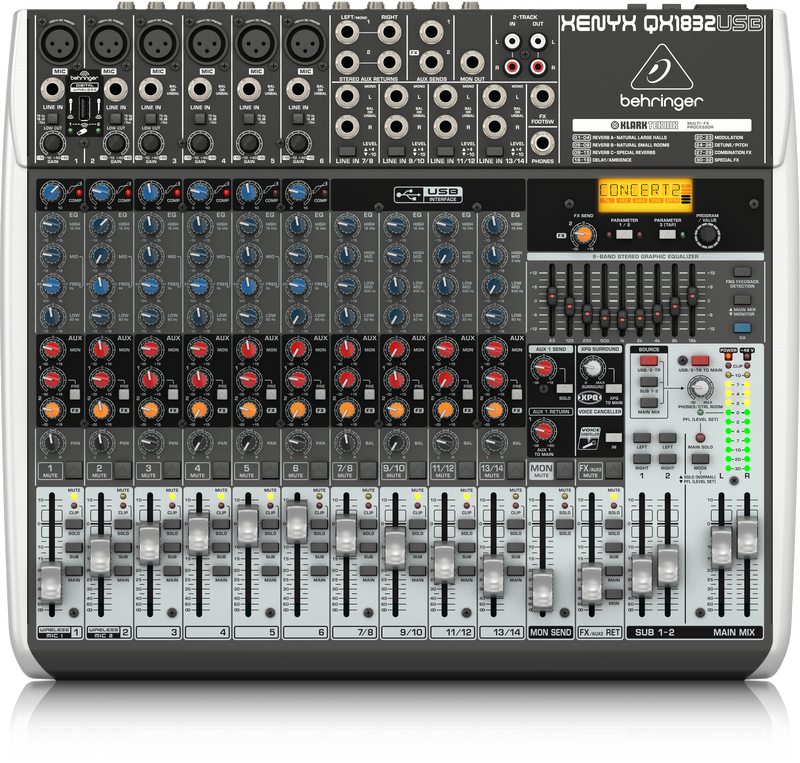 BEHRINGER QX1832USB XENYX Mezclador 18 Canales QX-1832USB