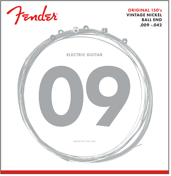 Fender Cuerdas Guitarra Original Pure Niquel 150L .009-.042 150L