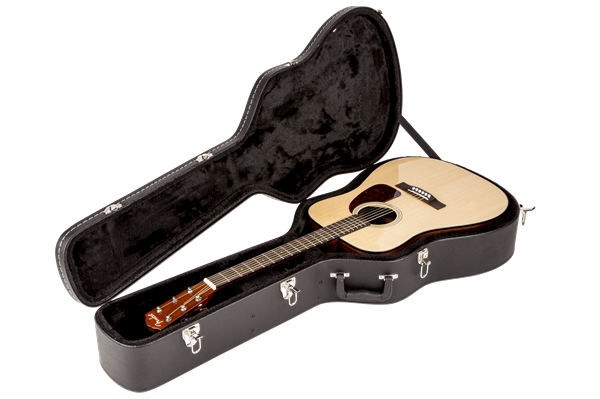 Fender Flat-Top Dreadnought Acoustic Funda Estuche de guitarra Negro Flat-Top