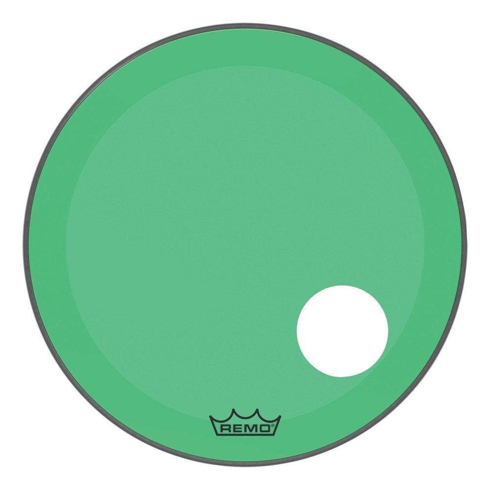 Remo 26" Powerstroke 3 Colortone Clear Verde Parche de Bombo de Bombo 26" Powerstroke 3 Colortone C