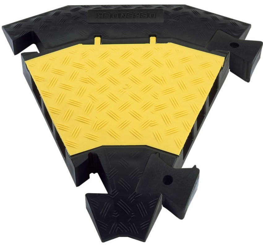 Defender 3 C Curva de 45° para Pasacables 85002 de 3 Canales De 3 C