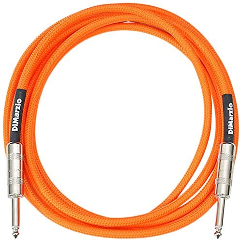 DiMarzio EP1710SSOR Cable para Guitarra Naranja Neón 3 Metros EP1710SSOR