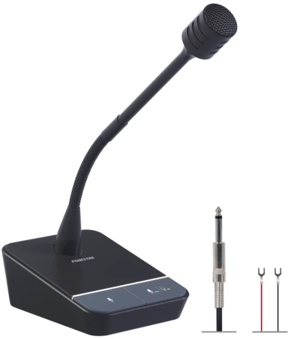 Fonestar MICSET-D32JSE Micrófono Dinámico Unidireccional de Sobremesa MICSET-D32JSE