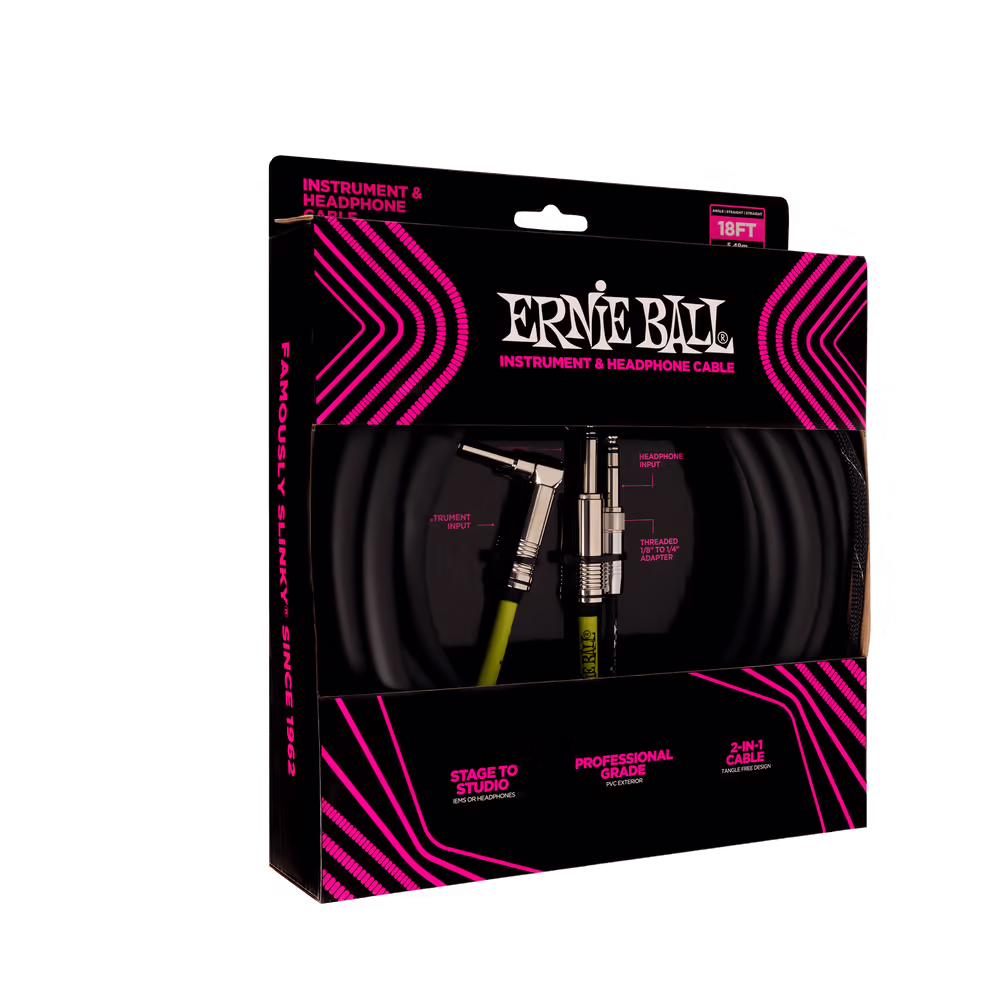 ERNIE BALL Cable Eb Combo Instrumento Y Auriculares EEB6411