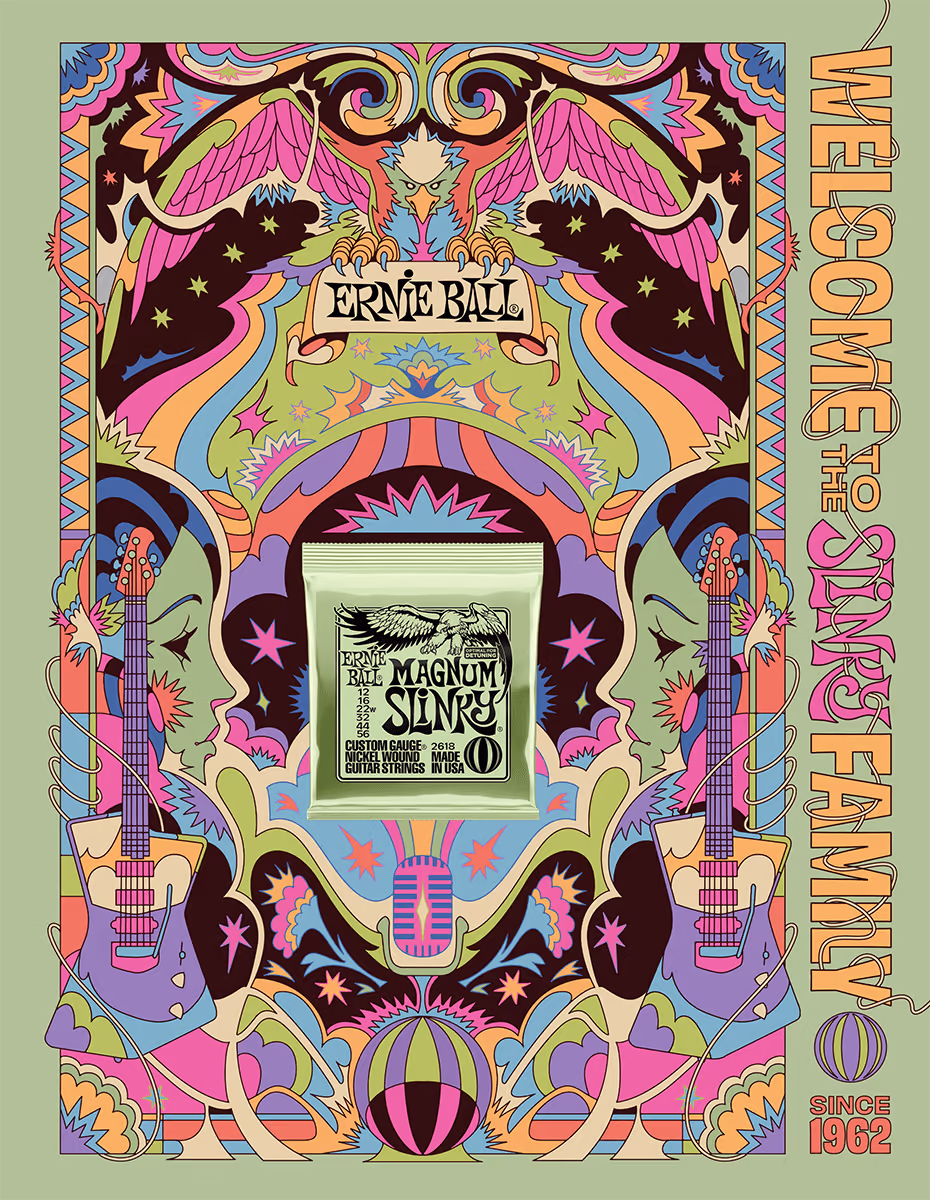 ERNIE BALL Póster Magnum Slinky - A0 YERNPOSTER2022-4