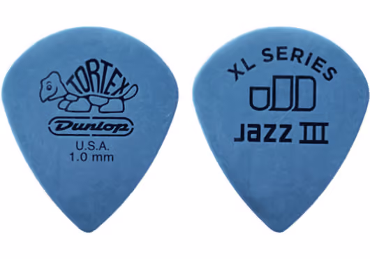 Dunlop Bolsa De 72 Unidades Tortex Jazz Iii /Blue - 1,00Mm ADU498R100