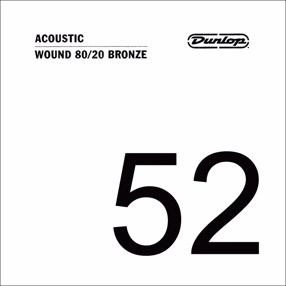 Dunlop Cuerda Acústica Dunlop 80/20 Bronze .052 CDUDAB52