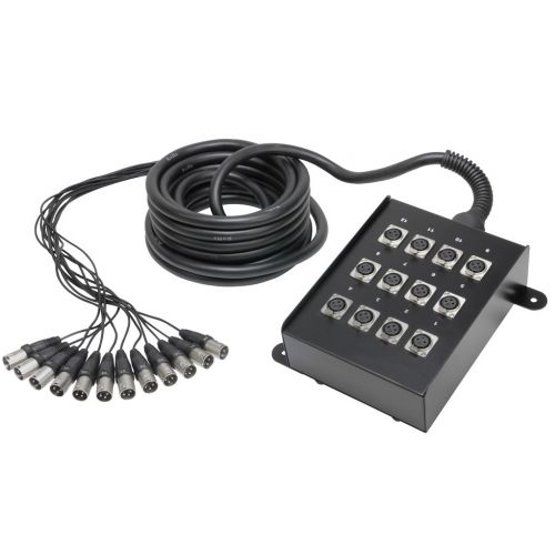 ADAM HALL K12C10 Manguera de Cable con Cajetín de Escenario 12/0 10 m K12C10