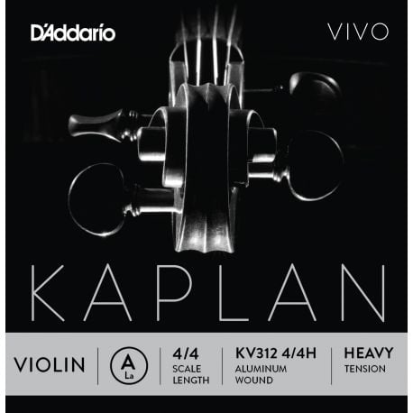 D´addario KV312 Cuerda Kaplan Vivo Hight La (A) para violín 4/4 KV312 4/4H Kaplan Vivo Violin A