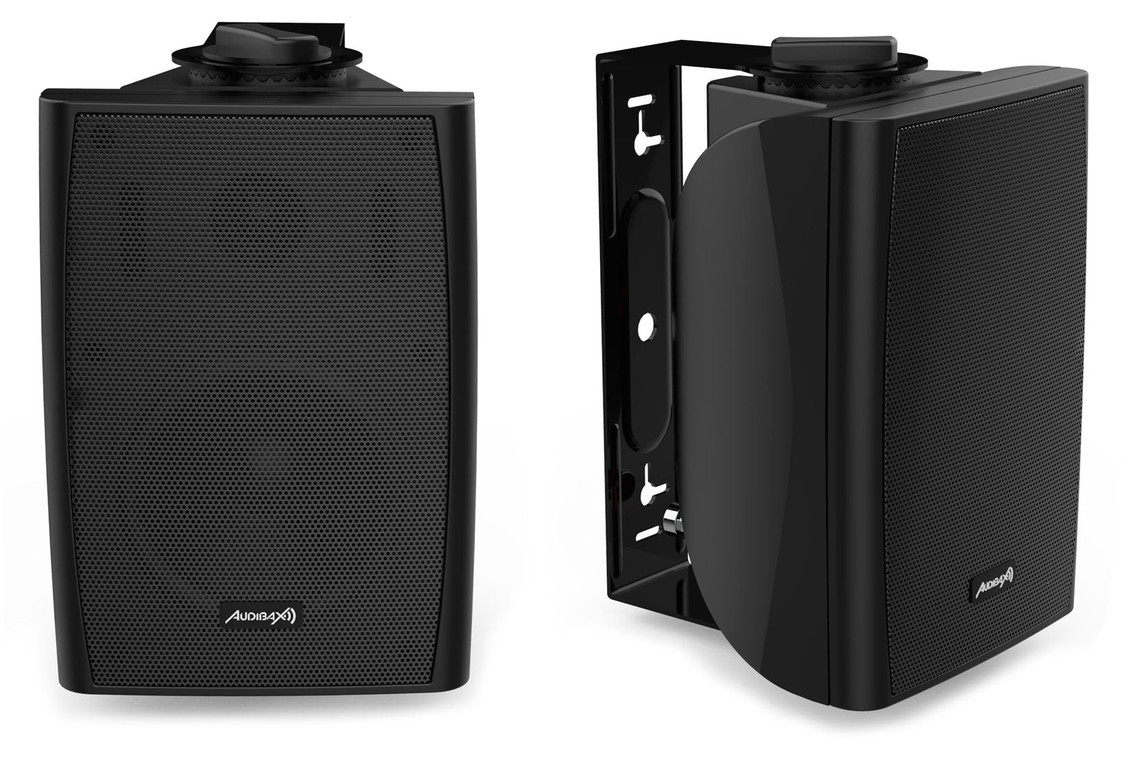 Audibax Elipse 6 Altavoces con Soporte Pared 6" 2 Vías 50W RMS. Negras.Pareja Elipse 6 negro