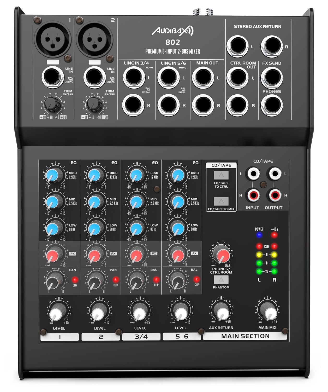 Audibax 802 Mesa Mezclas 6 Canales 802