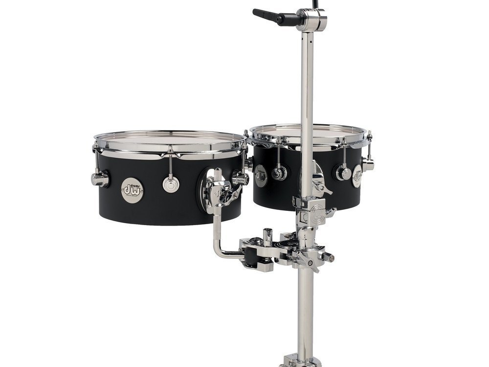 Drum Workshop Concert Toms Design Black Satin 8 x 5", 10 x 5" Concert Tom 8 x 5", 10 x 5"