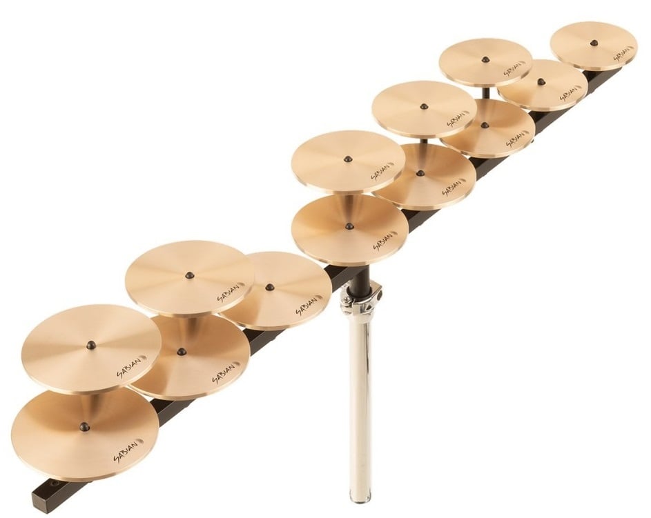 Sabian 50403LB Set de crótalos afinación grave con Base 50403LB