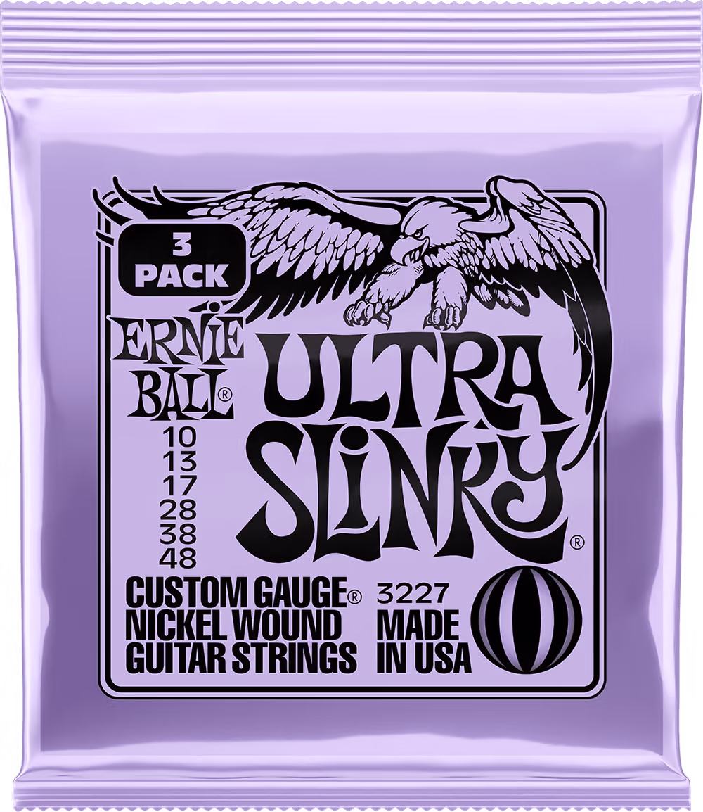 ERNIE BALL Juego Eléctrica Slinky Ultra 10-48 Tripack (3) EB3227