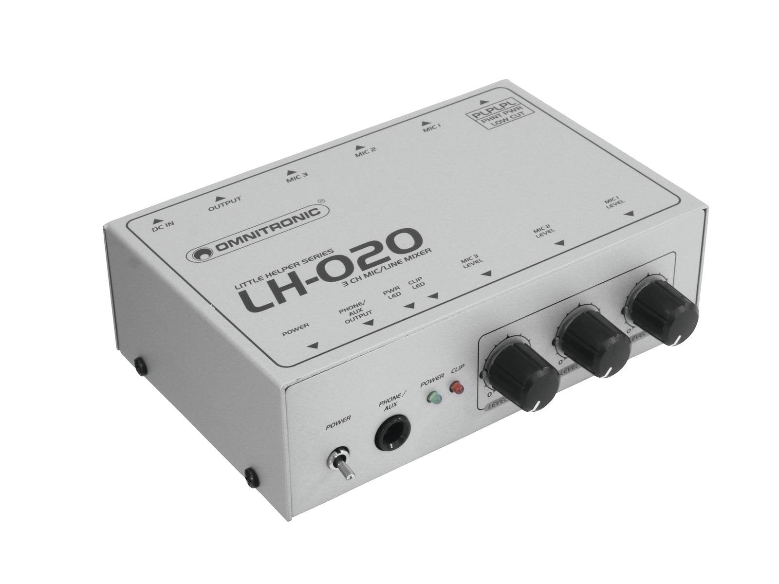 Omnitronic LH-020 Mezclador 3 Canales LH-020
