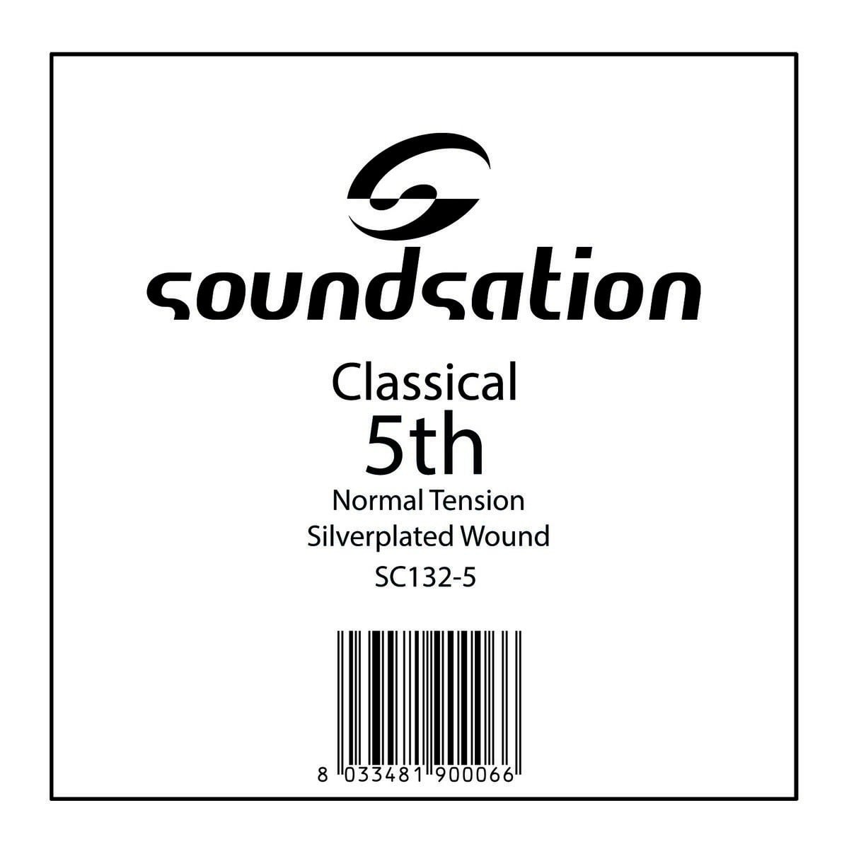 Soundsation Cuerda para guitarra clásica SC132-5 - A 0.35 Tensión normal SC132-5