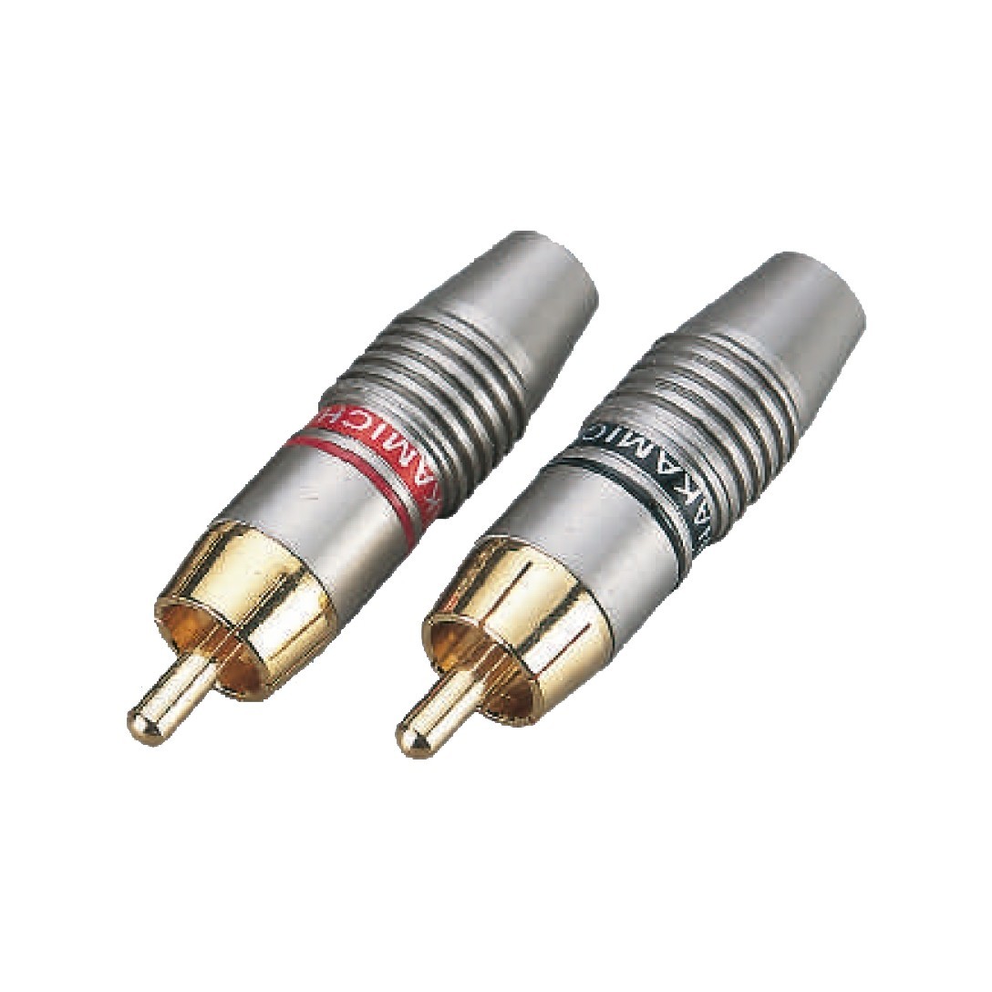 Soundsation Conector RCA macho de metal SRCA023M-B (caja de 25 unidades) SRCA023M-B