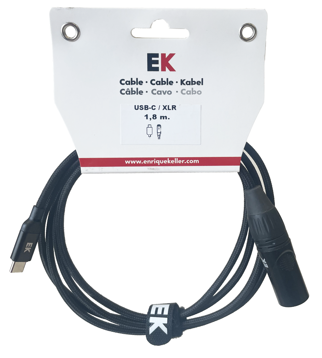 EK Audio Cable Usb-C Xlr Macho 1,8 M HDMI22218