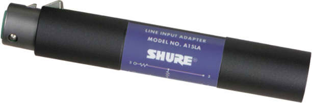 SHURE A15LA Atenuador Adaptador línea micro 50dB A15LA