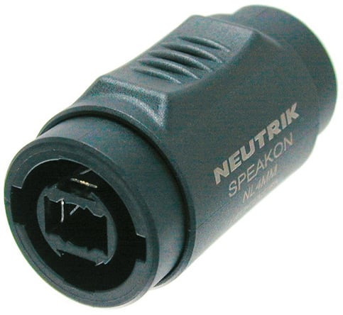 Neutrik NL4 MMX Adaptador Speakon 2/4 Pines a Speakon 2/4 Pines  NL4MMX Adaptador Speakon