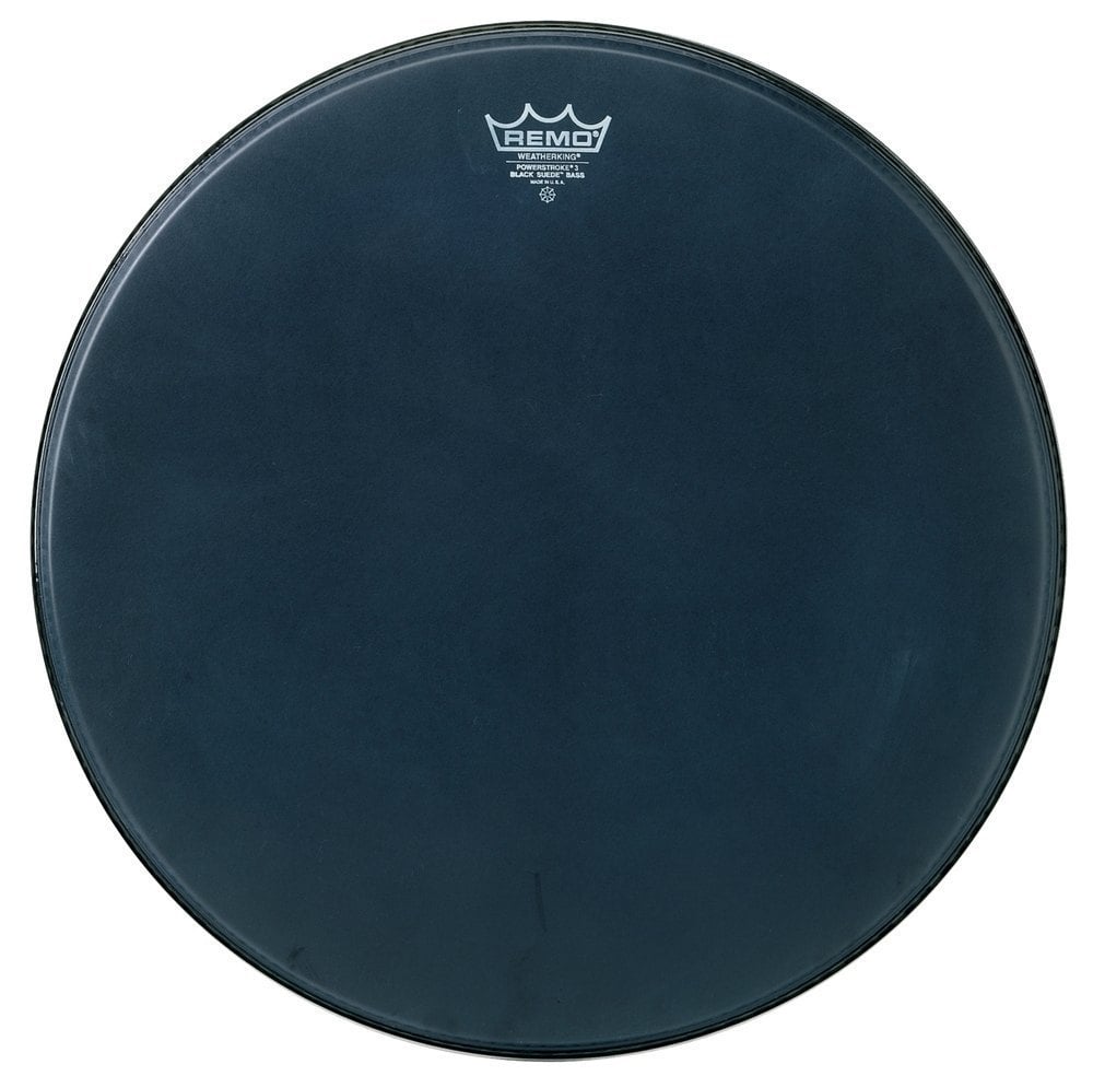 Remo 811356 Powerstroke 3 Black Suede 24 Pulgadas P3-1824-ES Parche Bombo 811.356