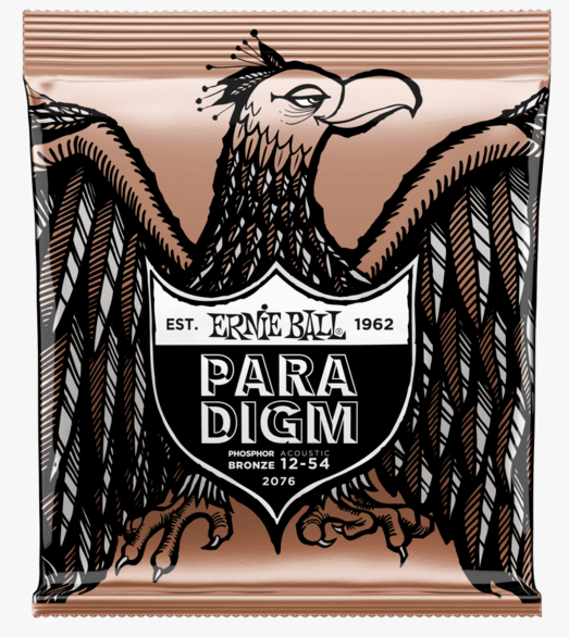 Ernie Ball 2076 Paradigm Med Light Phosphor Bronze Cuerdas Para Guitarra Acústica 12-54 2076