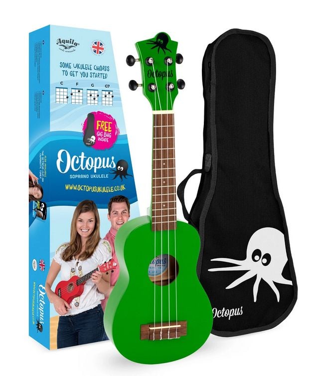Octopus UK 205 GR Ukelele Soprano Verde UK205 GR