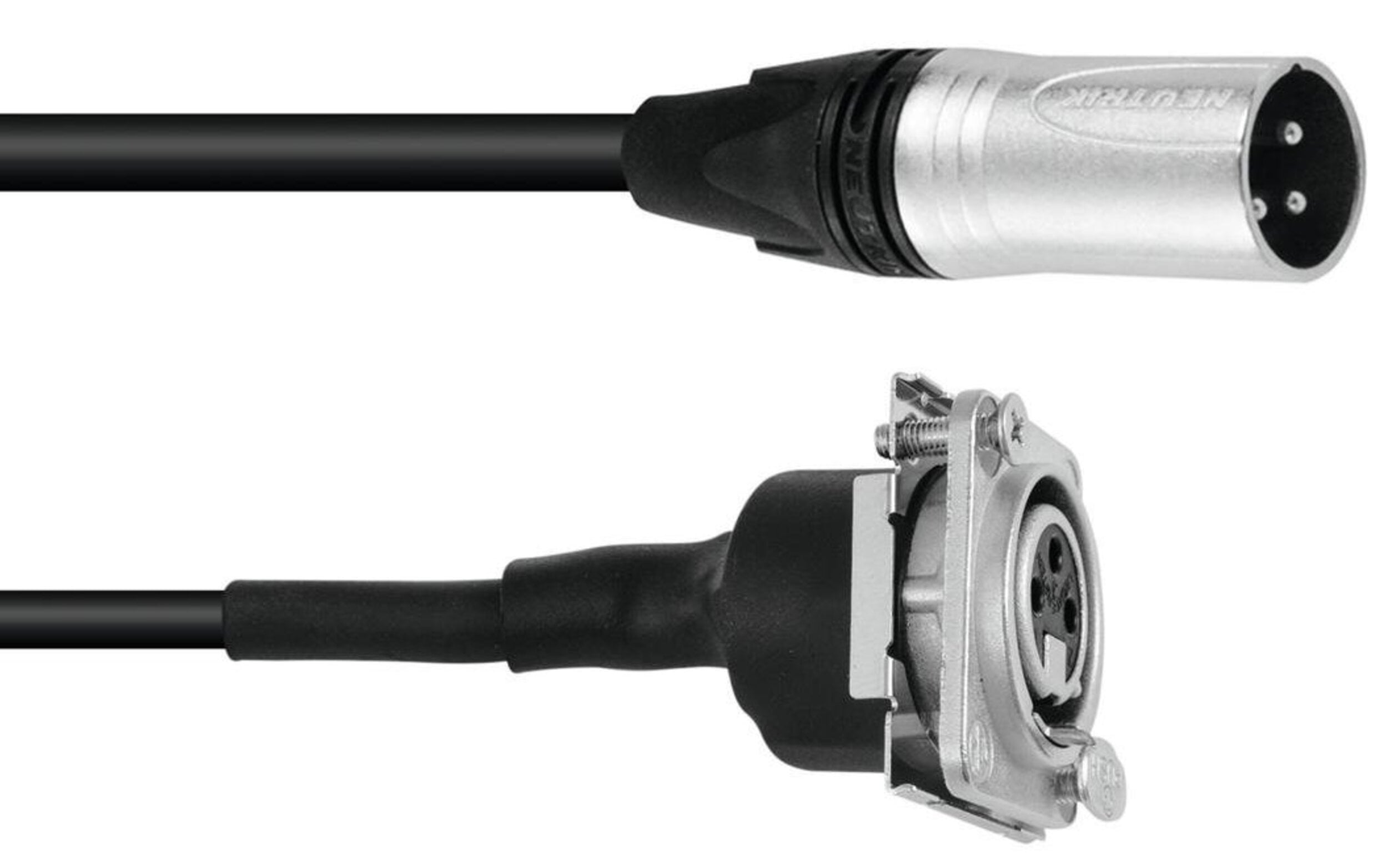 PSSO Kabel Patch Cable XLR(M)/XLR(F) S 1m bk  Kabel Patch XLR(M)/XLR(F) S 1m