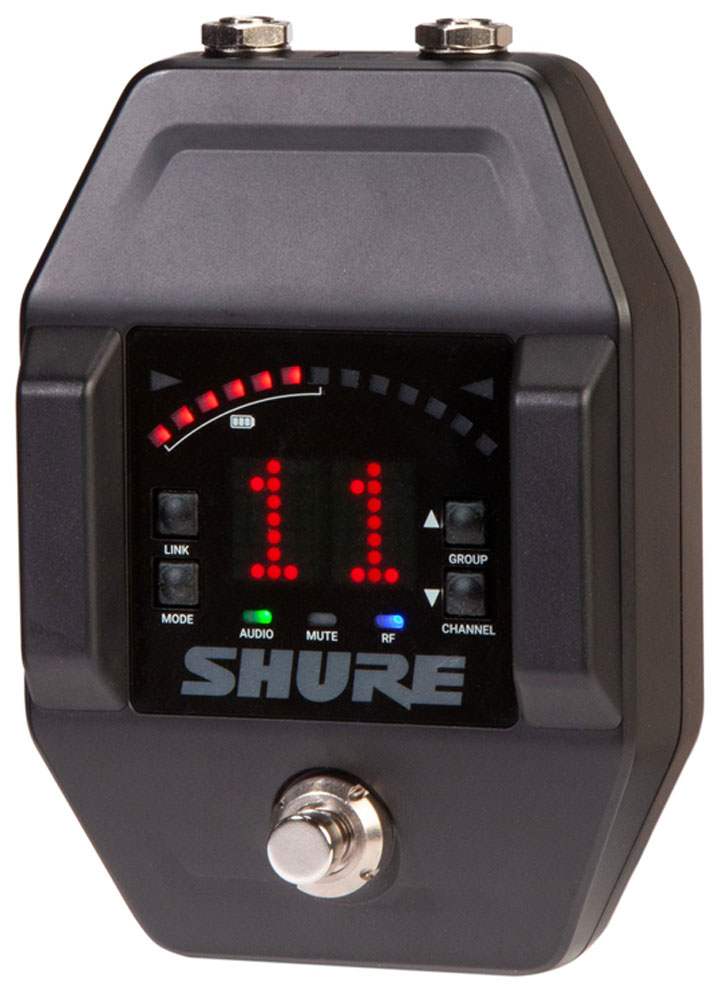 SHURE GLXD6+Z4 Receptor inalámbrico Digital GLXD+2.4 & 5 GHz en formato pedal de Guitarra GLXD6+Z4