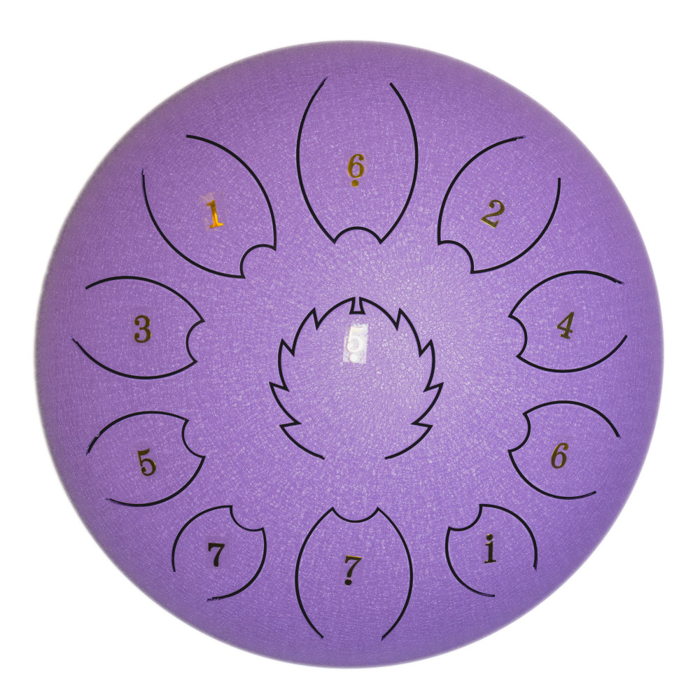 FZONE Steel Tongue Drum F-Zone STD618N Púrpura(6" 8 notas) FZONE Steel Tongue Drum F-Zone STD618N Púrpura(6"