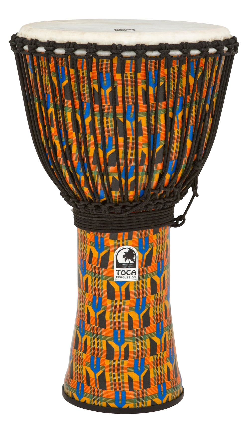 Toca Percussion SFDJ-14K Kente Cloth Djembe Freestyle Afinación Cuerda SFDJ-14K