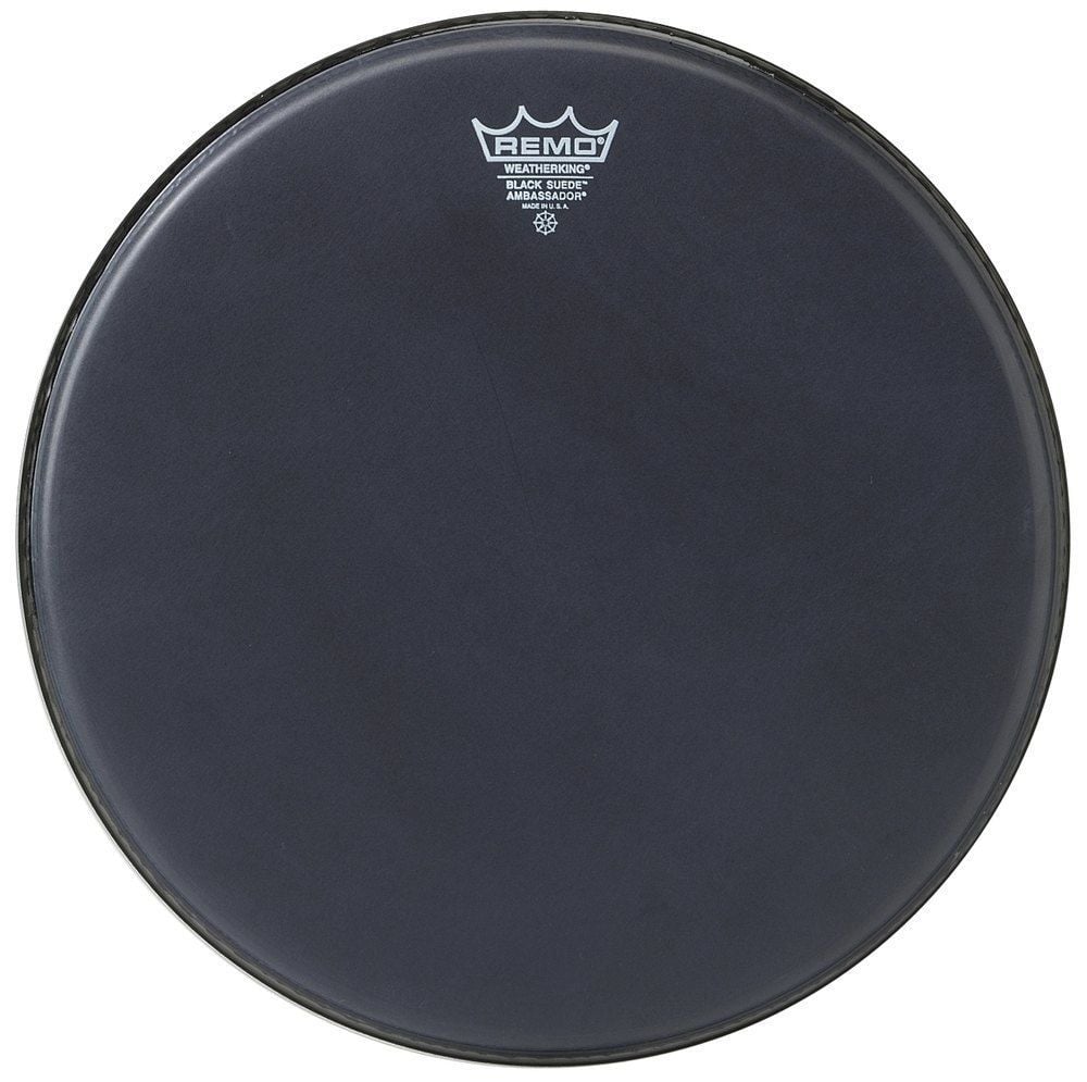 Remo 15" Black Suede Ambassador 15" Black Suede Ambassador