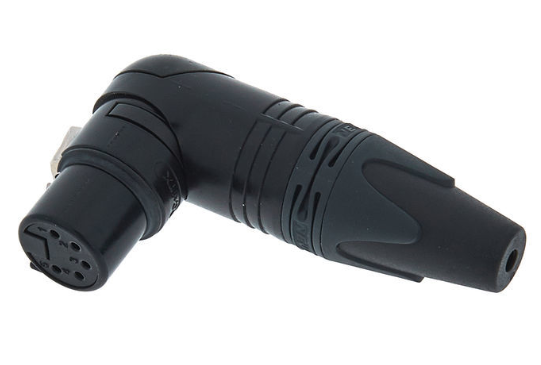 Neutrik NC5 FRX-B Conector XLR 5 Pins Contactos ORO NC5FRX-B