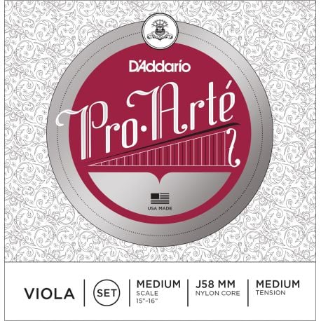 D´addario J58 Cuerda para Viola Pro Arte escala media, tensión media J58 Pro Arte Viola MM