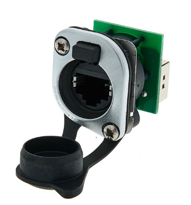 Neutrik NE8FDP-TOP Conector de Panel RJ45 NE8FDV-TOP