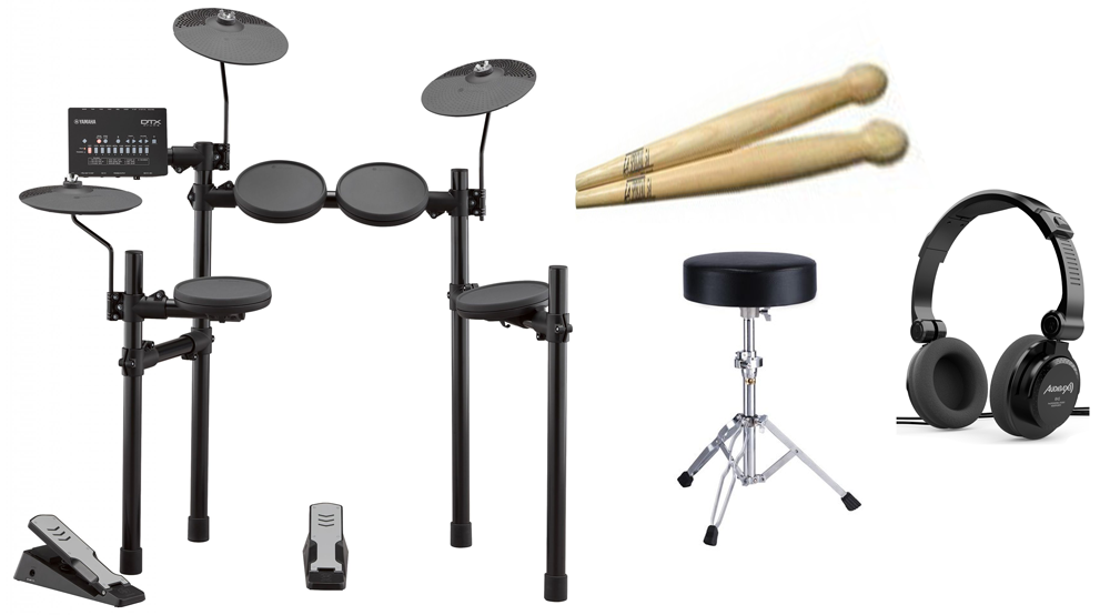 YAMAHA DTX-402K Set Batería con Banqueta , Auricular y Baquetas DTX-402K Pack