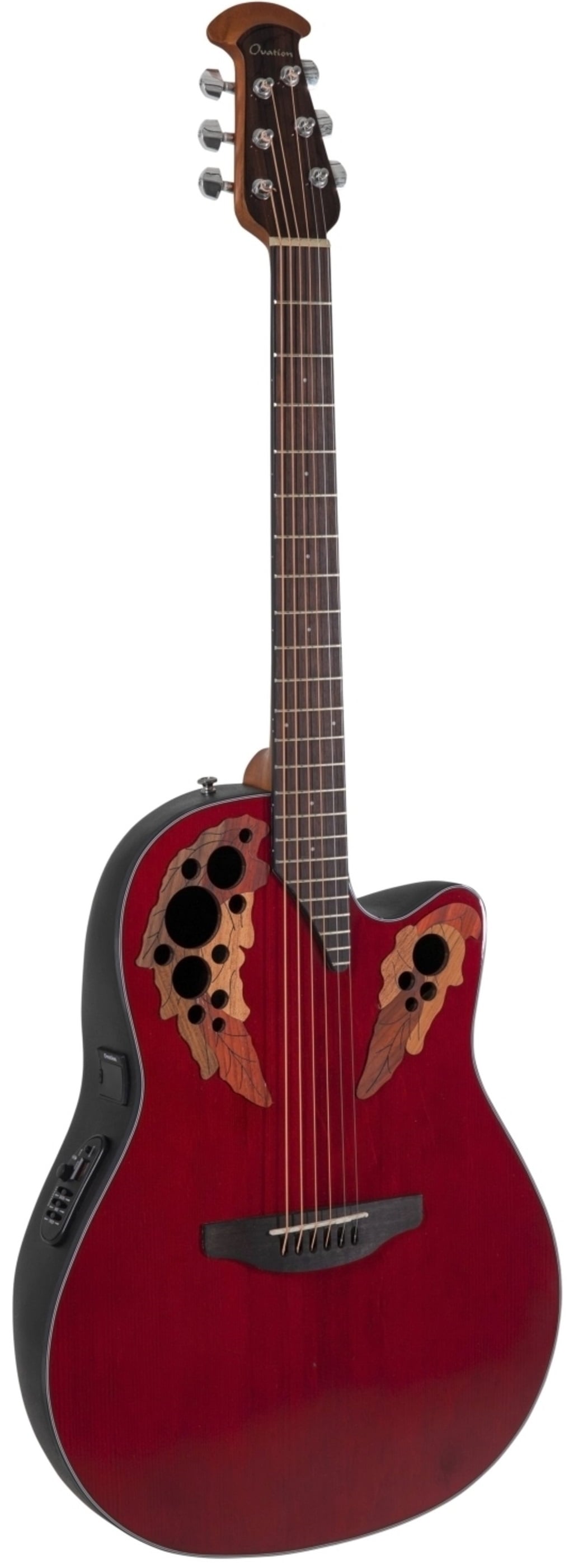 Ovation CE44-RR-G Celebrity Elite Mid Cutaway Ruby Red Guitarra electro-acústica CE44-RR-G