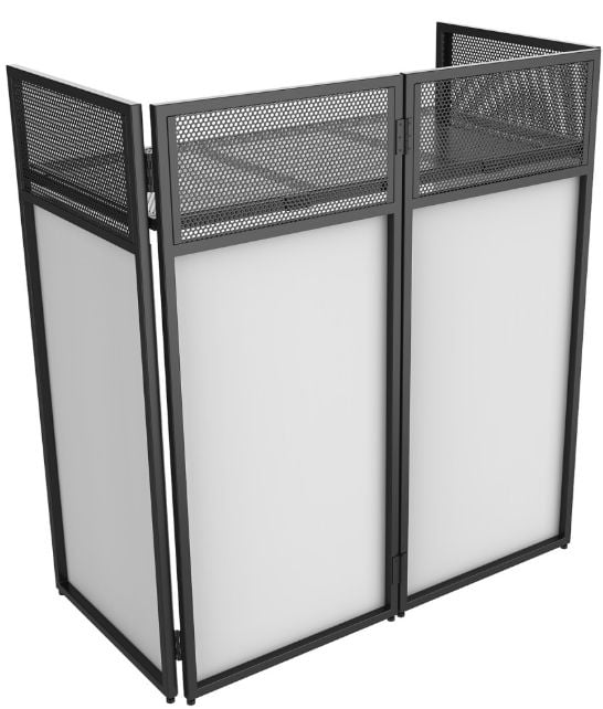 Vonyx DB4 Pro Sistema de cabina DJ plegable de 4 cuerpos 180050 DB4
